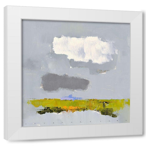 Ohne Titel III White Modern Wood Framed Art Print by Groenhart, Jan