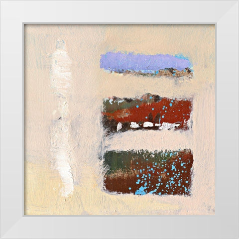 Ohne Titel XI White Modern Wood Framed Art Print by Groenhart, Jan