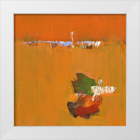 Ohne Titel XVII White Modern Wood Framed Art Print by Groenhart, Jan