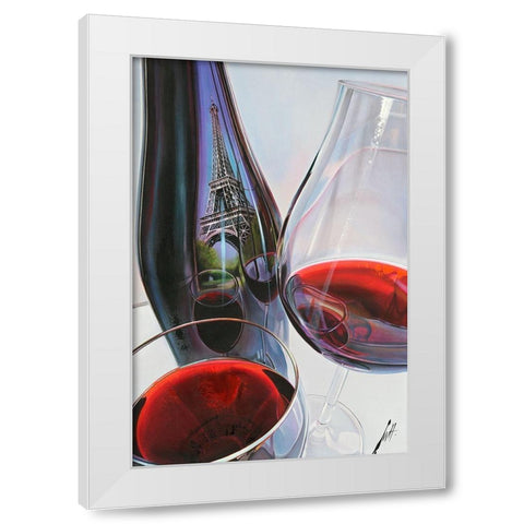 Reflets de France 2019 White Modern Wood Framed Art Print by Heneuy, William