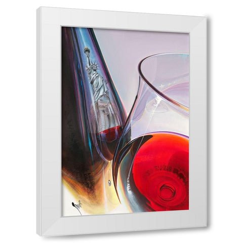 Spirit of USA 2019 White Modern Wood Framed Art Print by Heneuy, William