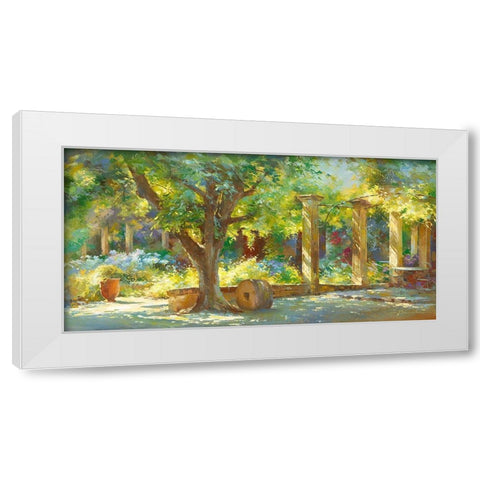 Jardin - Le Prieure White Modern Wood Framed Art Print by Messely, Johan