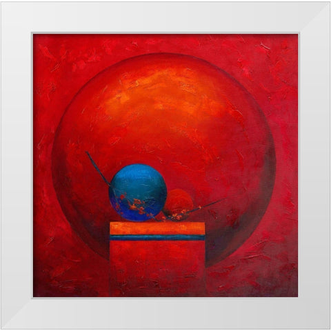 Bien etre â€¦Â  White Modern Wood Framed Art Print by TRIKI