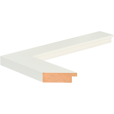 Mesa Whiteout I White Modern Wood Framed Art Print with Double Matting by Vess, June Erica