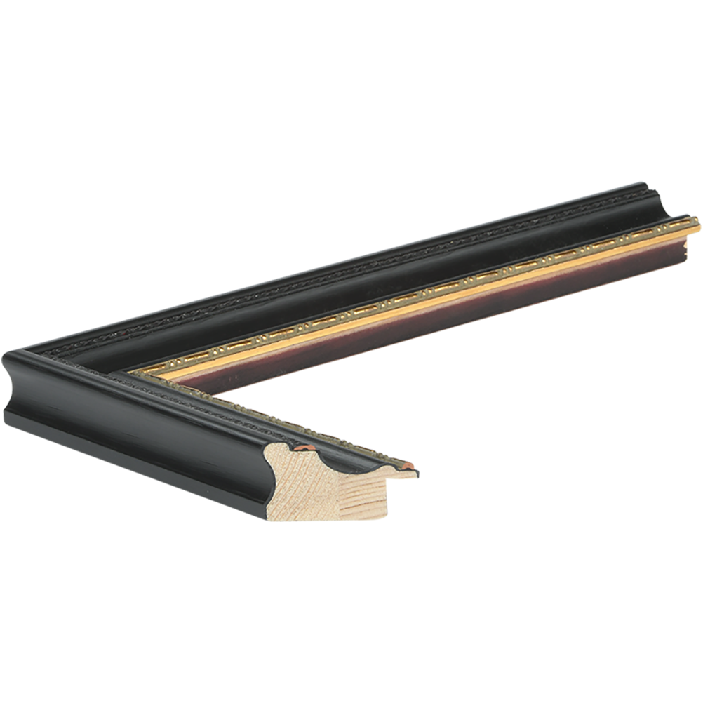 Billiard Ebony 1 1/2" Custom Wood Frame Made to Your Measurements