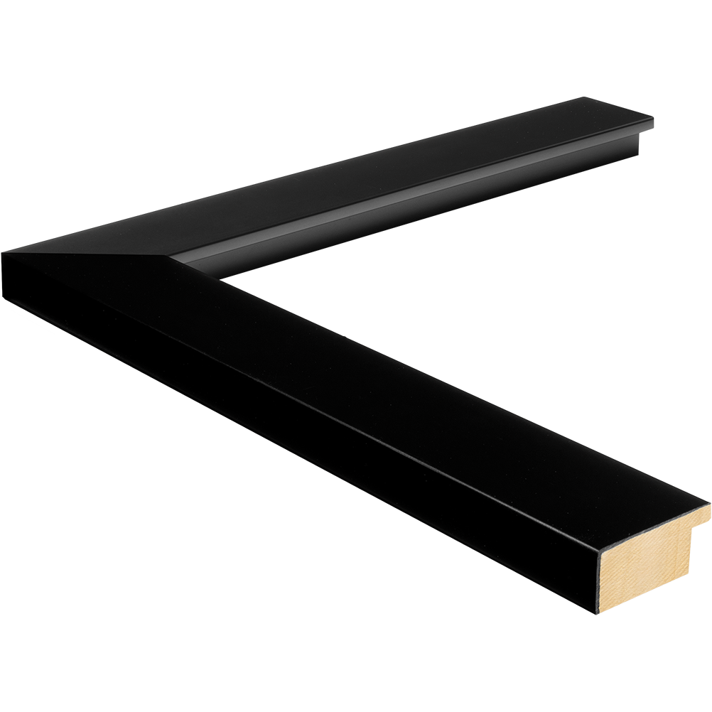 Alto Black 1 5/16" Custom Wood Frame Made to Your Measurements