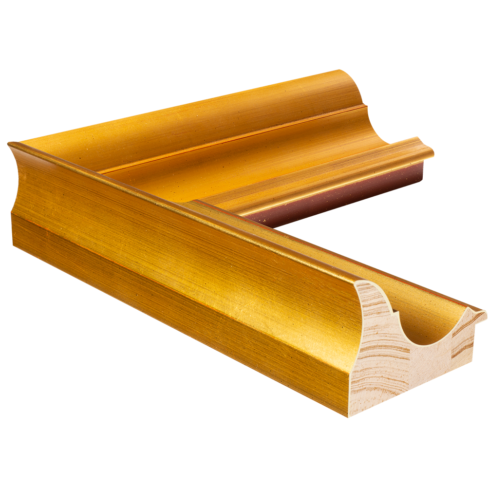 Academie Gold 3" Custom Wood Frame Made to Your Measurements