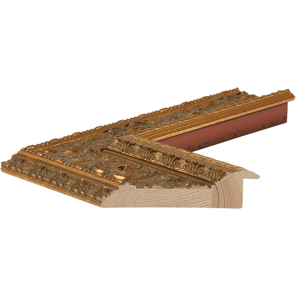 Ambrosia Gold 4" Custom Wood Frame Made to Your Measurements