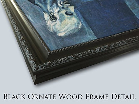 Shadow Branch II Black Ornate Wood Framed Art Print with Double Matting by Scarvey, Emma